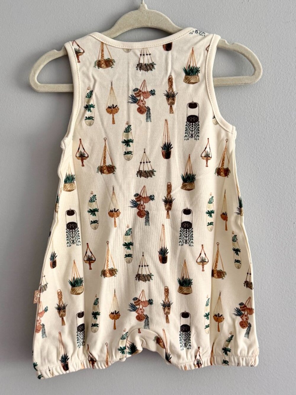 Goumi Bamboo Quick Change Romper in Plants NWT 3-6M - Picture 4 of 4